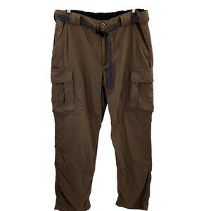 Duluth Trading DuluthFlex Dry on the Fly Brown Stretch Cargo Pants Size XL x 32